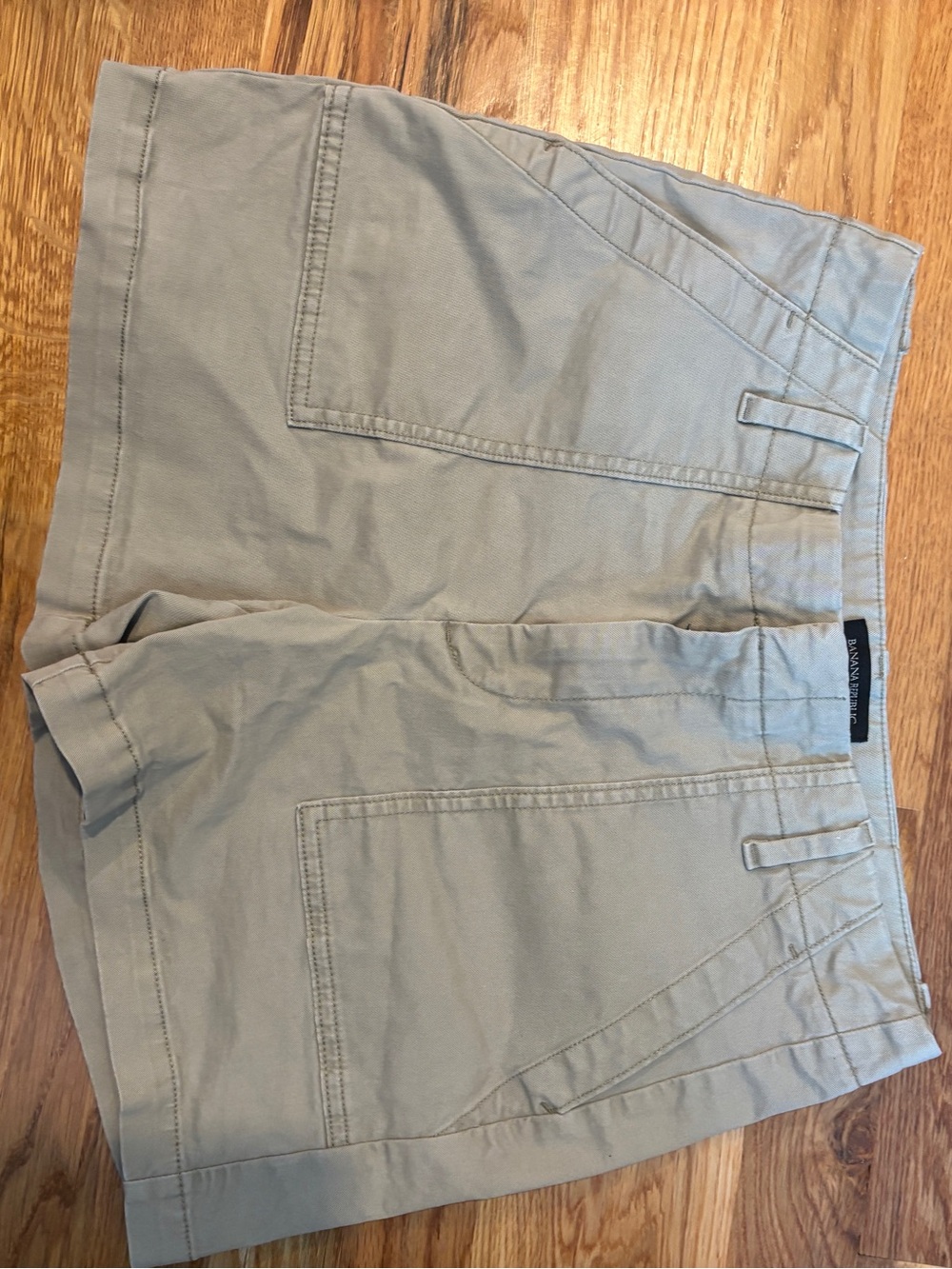 Womens Casual Cotton Shorts - Light Khaki